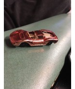 vintage Cigar Box Aurora Dino Ferrari 6111 pink metallic toy car 1960s - $475.79 MXN