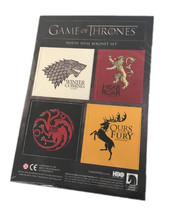 Official HBO Game of Thrones House Sigil 4 Magnet Set Loot Crate Exclusi... - £6.33 GBP