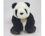 12&quot; VINTAGE 1989 FIESTA BLACK &amp; WHITE PANDA BEAR W CLAW STUFFED ANIMAL P... - £19.03 GBP