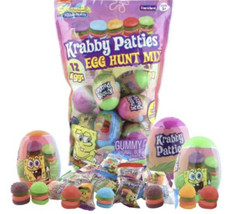 Spongebob Krabby Patties Egg Hunt Mix 12 Candy Filled Easter Eggs,3.81oz-SHIP24H - £7.69 GBP