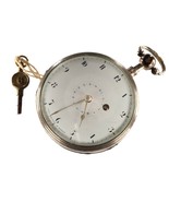 Carl Neumann of Berlin Argento Key-Wind Orologio da Tasca Intricato Movi... - $36,760.86