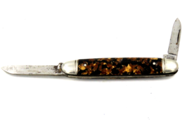 Vintage Imperial Two Blade Pocket Knife Gold Flaked Handle - €8,51 EUR