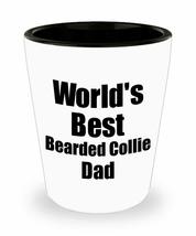 Bearded Collie Dad Shot Glass Worlds Best Dog Lover Funny Gift For Pet Owner Liq - £10.22 GBP