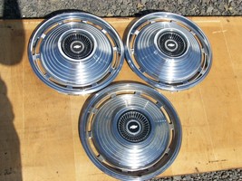 1967 Chevy Ii 14&quot; Hubcaps, 3 Nice Oem Nova - £34.73 GBP