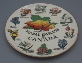 Vintage Royal Winton Floral Emblems Of Canada Collector Plate, 8&quot; Diameter - £3.88 GBP
