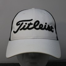 Titleist FJ Pro V1 Hat White/Black Embroidered Snapback Mesh One Size - £11.81 GBP