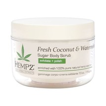 HEMPZ Fresh Coconut and Watermelon Sugar Scrub, 7.3 ounces