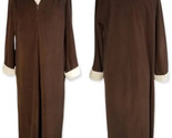 Vanity Fair Vintage Velours Longue Robe de Chambre Vêtement Loisirs Zip ... - $28.52