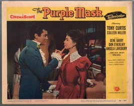 Purple Mask Lobby Card 1954-Tony Curtis-Colleen Miller-VG - £26.41 GBP