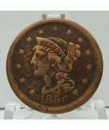 1856 1C United States Braided Hair Liberty Head Large Cent EF Upright 5 ... - £71.71 GBP