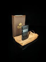 Brizard Venezia Fountain Flame Geniune Caiman Black NIB ( Empty-No Fuel ) - $272.25