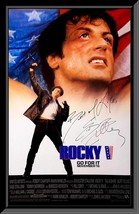 Rocky V Sylvester Stallone signed movie poster - £639.36 GBP