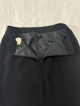 Vintage Michele Women's Black Rear Zipper & Slit Pull-On Pencil Skirt Waist 27" image 7