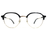 Morel Eyeglasses Frames 60044M ND10 Black Gold Round Full Rim Octagon 48... - $93.52