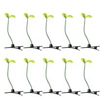 10 Pack Funny Bean Sprout Hair Clips Plant Grass Barrette for Women Girls - $14.36 CAD