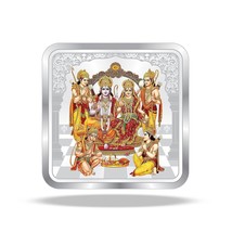 BIS gestempelte Silbermünze „Ram Darbar“, farbenfrohes Design, 999 rein,... - $39.19