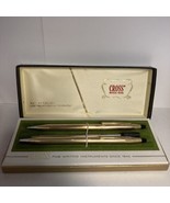 Cross Classic 12k Gold Filled Pen Pencil Set  + Extra Ink Refill - £33.35 GBP