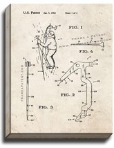 Ice Tool For Mountaineering Patent Print Old Look on Canvas - $39.95+