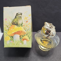 Avon Fairytale Frog Sweet Honesty Cologne 1oz Glass Bottle Mostly EMPTY  - £7.72 GBP