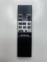 Sanyo Infared Vintage TV / VCR Remote Control, Black / Silver - OEM Original - £11.91 GBP