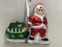 ornament Christmas Santa kid ark Sugarplum collection blown glass 206972... - $223.01 MXN