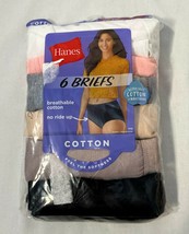 Hanes - Tagless, Breathable Cotton - Women&#39;s Brief Panties - 6-Pack - PP40BT - £15.97 GBP