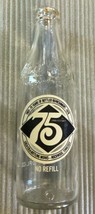 Vintage Coca Cola 75th Anniversary Glass Coke Coca-cola Bottle 1976 Rockwood TN - £11.24 GBP