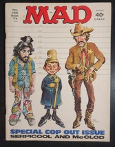 MAD MAGAZINE #169 VINTAGE SEP 1974 SERPICO MCCLOUD PARODIES AND SCHLOCK VG - $4.00