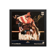 Sylvester Stallone signed original &quot;Rocky IV&quot; soundtrack album Reprint - £59.94 GBP
