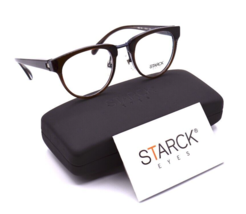 New Starck Eyes SH3043 Brown Authentic Eyeglasses Frames Rx 48-21 #24 - £85.47 GBP