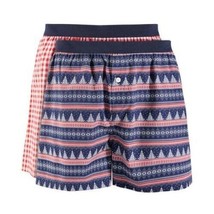 Club Room Men&#39;s 5 PK Holiday Printed &amp; Solid Cotton Boxers Assorted Colo... - £19.57 GBP