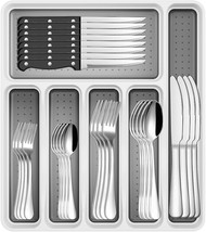 49-Piece Stainless Steel Silverware Set With Cutlery Organizer, Service ... - $43.93