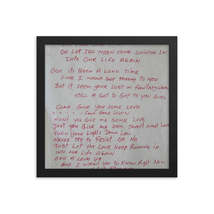 Bob Marley signed lyrics Reprint - £67.94 GBP