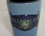 BELLE ISLAND Village Blue Shot Glass Bar Souvenir Travel Pigeon Forge Te... - $6.99