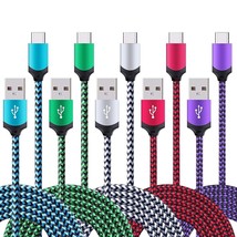 5Pack 6Ft Fast Usb Type C Cable Phone Charger Cord Compatible For Samsung Galaxy - £20.77 GBP