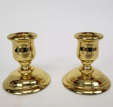 Partylite Brass pillar Candle Holder P7723 Oxford Set of 2  New in Box - $15.00