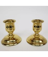 Partylite Brass pillar Candle Holder P7723 Oxford Set of 2  New in Box - £11.79 GBP