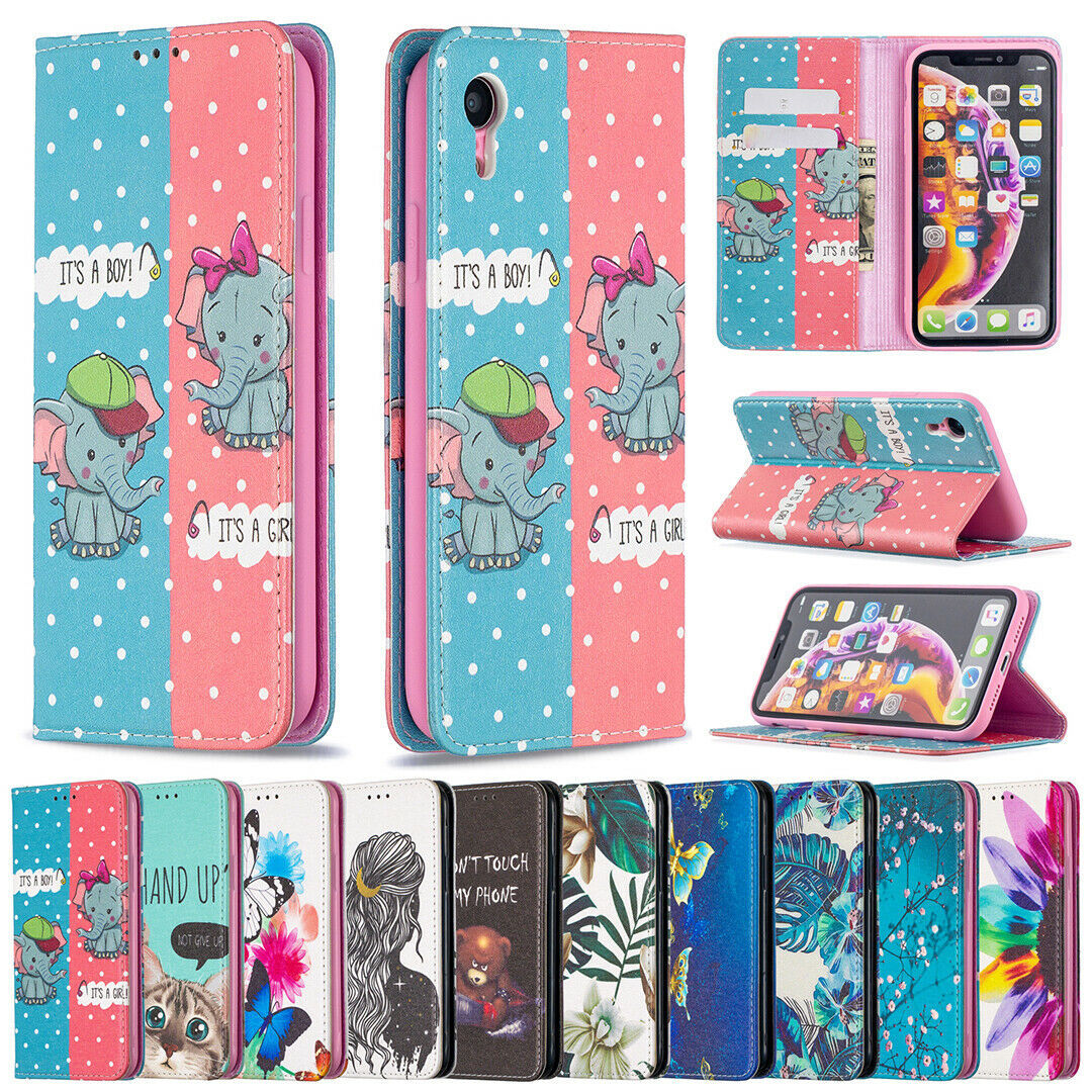 For iPhone 12 Pro Max 12 Mini XR 11 Pro Leather FLIP MAGNETIC case cover