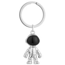 Gift Men Women Fashion Alloy 3D Astronaut Keyring Space Robot Keychain(gold) - £7.97 GBP