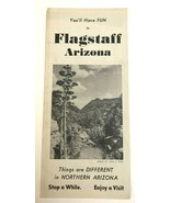 Vtg 1949 Flagstaff Arizona AZ Chamber of Commerce Advertising Map Brochure - $31.16 CAD