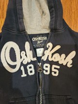 Oshkosh B'gosh 1895  Full Zip Up Hoodie Sweatshirt blue size 3T - £13.41 GBP