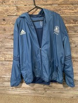 Adidas 121st Boston Marathon 2017 Mens Size 2XL Weather Resistant Jacket Blue - £31.28 GBP