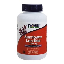 NOW Foods Sunflower Lecithin 1200 mg., 100 Softgels - $13.05