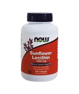 NOW Foods Sunflower Lecithin 1200 mg., 100 Softgels - £10.43 GBP