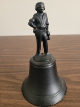 Vintage  Cast Iron Bell  Figural Colonial Man - £14.94 GBP