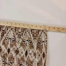 Ruby Rd. Elastic Waist Women's Brown & Beige Geometric Long Skirt Size XL image 9