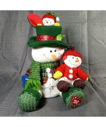 Plush “Snowman Surprise” Musical Animated Pop-up Hat Dad &amp; Kids Christma... - £15.68 GBP