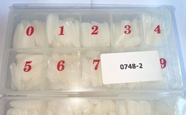 500pcs Clear Fake Nails Full Cover Tips Boxed Set Mixed Sizes 0-9 Manicure image 7