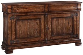 Sideboard Louis Philippe Rustic Distressed Wood French Cremone 2 Door 2 Drawer - £2,324.52 GBP