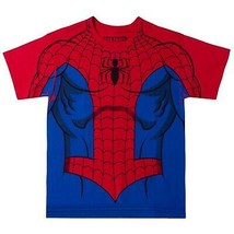 Marvel Comics The Amazing Spider-Man Costume Youth T-shirt Red - £9.43 GBP